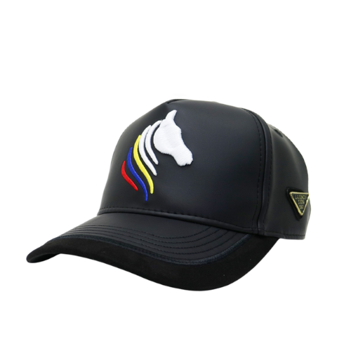 Gorra Cuero Negra - Visera Negra