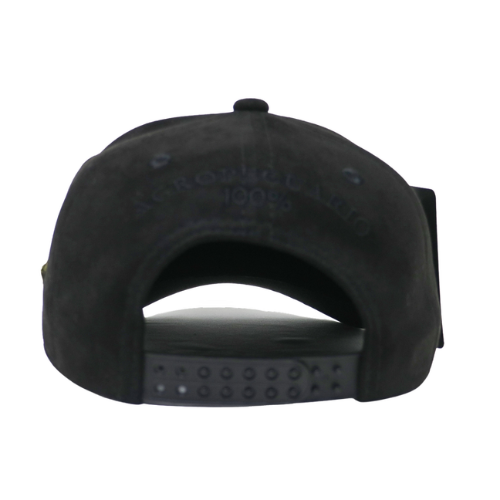 Gorra Gamuza Negro - Visera Negra - Caballo Fino