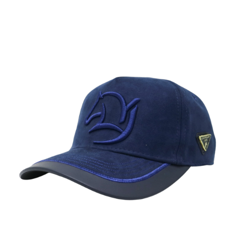 Gorra Gamuza Azul Oscura - Visera Azul Oscura