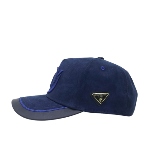 Gorra Gamuza Azul Oscura - Visera Azul Oscura