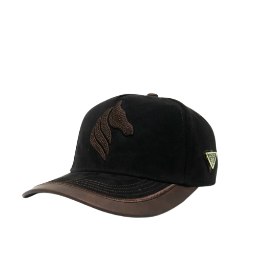 Gorra Gamuza Negra - Visera Cafè