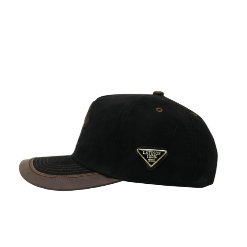 Gorra Gamuza Negra - Visera Cafè